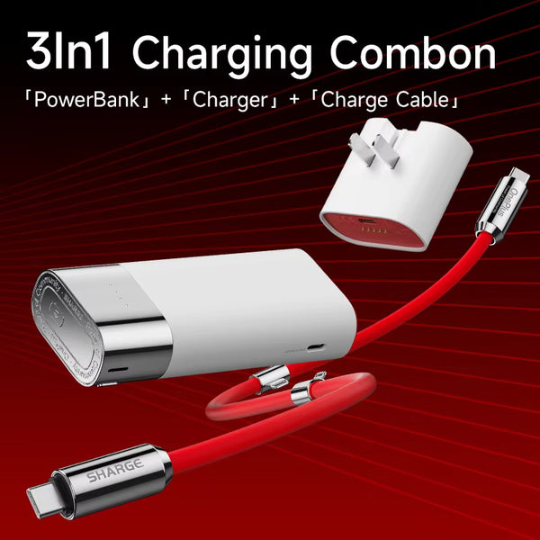 3-in-1 Fast Charging 10000mAh Power Bank