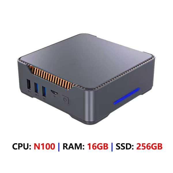 Intel N100 Compact Desktop Mini PC with 16GB DDR5 RAM