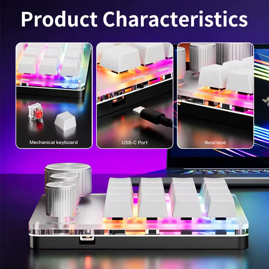 16-Key Programmable Macro Mechanical Keypad