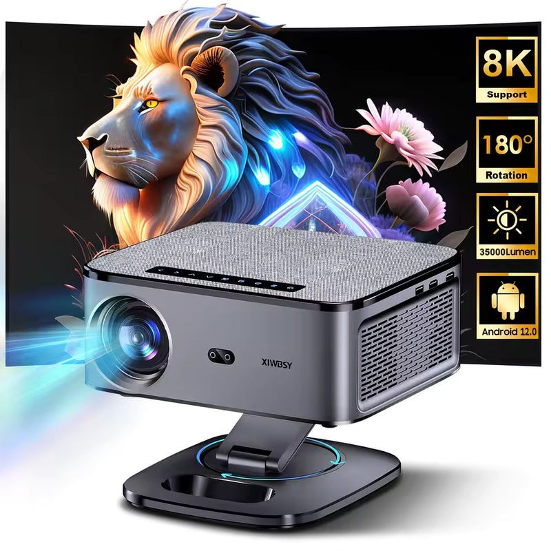 35000-Lumen Android 12 Smart LED Projector